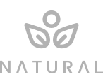 Minimalist logo with a person and leaves symbolizing nature and wellness.